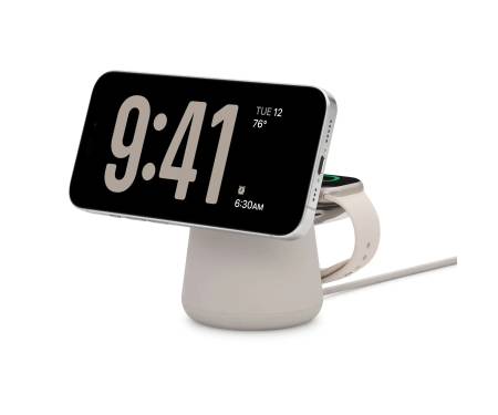 Беспроводное зарядное устройство Belkin 2in1 MagSafe Charge Station White (WIZ020VFH37) 1