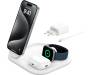 Беспроводное зарядное устройство Belkin 3in1 Magnetic Foldable Qi2 15W, White WIZ029VFWH 2
