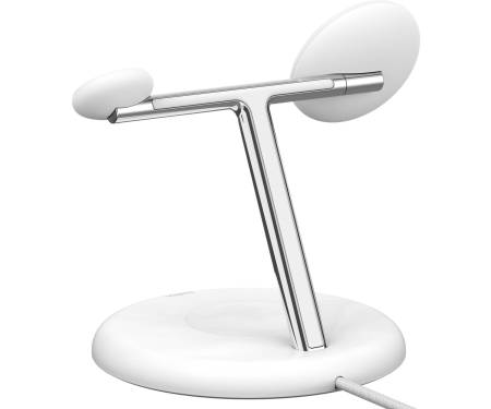 Беспроводное зарядное устройство Belkin 3в1 Magnetic Qi2 15W White (WIZ023VFWH) 2