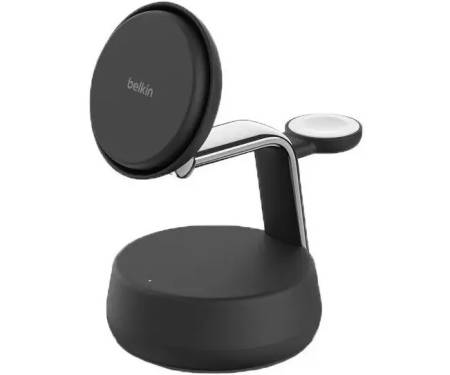 Бездротовий зарядний пристрій Belkin UltraCharge Pro 3-in-1 Magnetic 25W Charcoal (WIZ040KQCH) 2