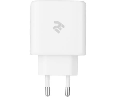 Беспроводное зарядное устройство 2E Dual USB-C Wall Charger GaN 65W (2E-WC3USB65W-W) 2