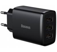 Сетевое зарядное устройство Baseus Compact Charger 3U 17W Black (CCXJ020101)