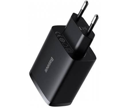 Сетевое зарядное устройство Baseus Compact Charger 3U 17W Black (CCXJ020101) 3