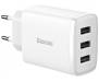 Сетевое зарядное устройство Baseus Compact Charger 3U 17W White (CCXJ020102) 1