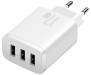Сетевое зарядное устройство Baseus Compact Charger 3U 17W White (CCXJ020102) 3