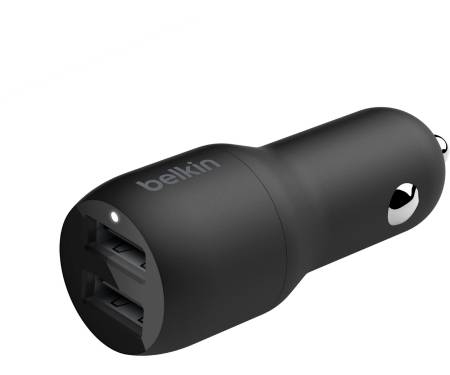 Автомобильное зарядное устройство Belkin Boost Up Charge Dual USB-A Car Charger 24W (CCB001BTBK) 2
