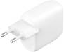 Мережевий зарядний пристрій Belkin Boost Up Charge Pro Dual USB-C Wall Charger PPS 60W White (WCB010VFWH) 3