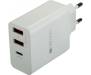 Сетевое зарядное устройство Canyon CNE-CHA08W (2USB, 2.4A PD) White 1