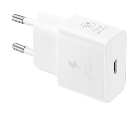 Мережевий зарядний пристрій Samsung 25W PD Power Adapter (with Type-C cable) White (EP-T2510XWE) 1