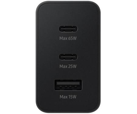 Сетевое зарядное устройство Samsung 65W Power Adapter Trio w/o cable Black (EP-T6530NBE) 2
