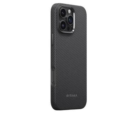 Чехол Pitaka Military-Grade Protective Case Twill 600D for iPhone 16 Pro Max - Black/Grey (KI1601PMPA) 2