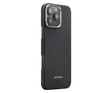Чехол Pitaka Ultra-Slim Case Twill 600D for iPhone 16 Pro - Black/Grey (KI1601PA) 2