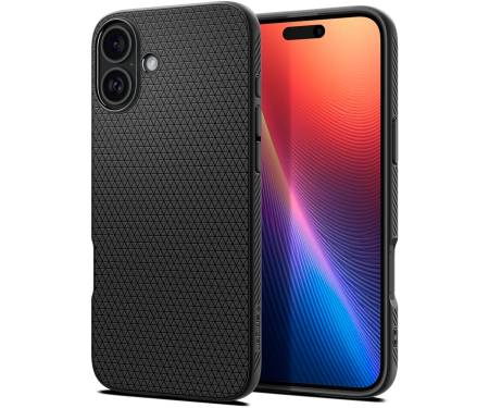 Чохол Spigen iPhone 16 Plus Liquid Air Matte Black (ACS08066) 2