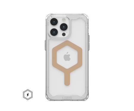 Чохол UAG для iPhone 15 Pro Max - Plyo Magsafe Ice/Gold (114305114381) 1