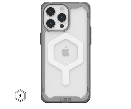 Чехол UAG для iPhone 15 Pro Max - Plyo Magsafe Ash/White (114305113141) 1