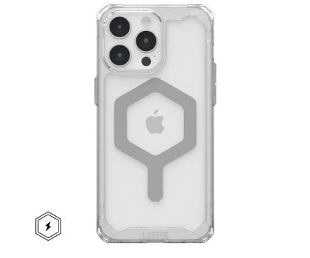 Чехол UAG для iPhone 15 Pro Max - Plyo Magsafe Ice/Silver (114305114333) 1
