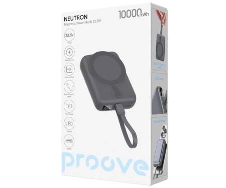 Портативна Батарея Proove Neutron 22.5W 10000mAh silver/white