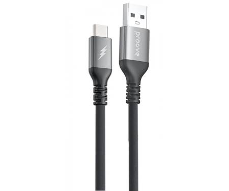 Кабель Proove ReGen Silicone USB to Type-C 3A (1m) black