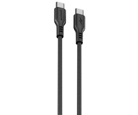 Кабель Proove Rebirth Type-C to Type-С 60W (1m) black