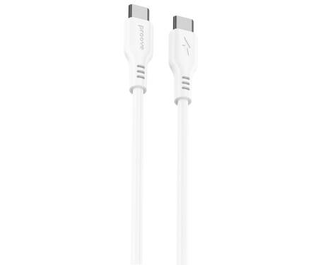 Кабель Proove Rebirth Type-C to Type-С 60W (1m) white