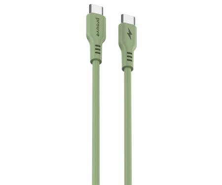 Кабель Proove Rebirth Type-C to Type-С 60W (1m) green