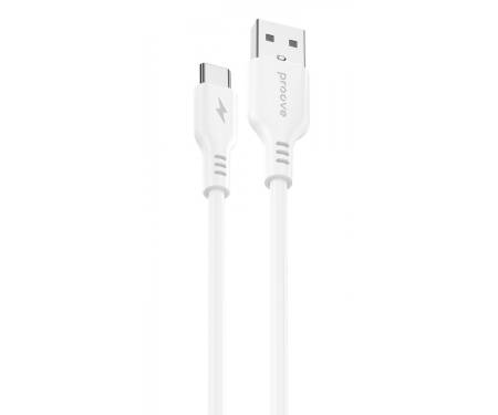 Кабель Proove Rebirth USB to Type-C 3A (1m) white