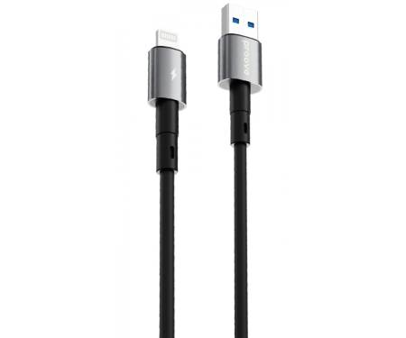 Кабель Proove Silicraft USB to Lightning 2.4A (1m) black