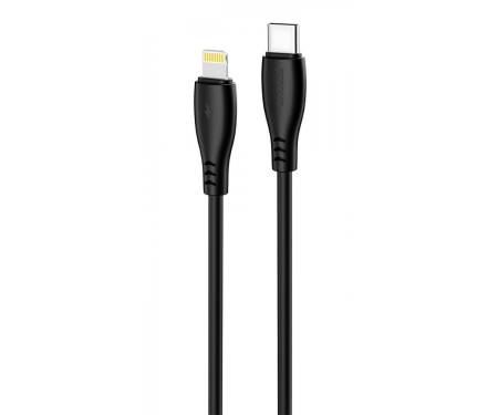 Кабель Proove Simple Silicone Type-C to Lightning 27W (1m) black