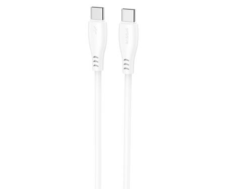 Кабель Proove Simple Silicone Type-C to Type-C 60W (1m) white