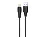 Кабель Proove Simple Silicone USB to Lightning 2.4A (1m) black