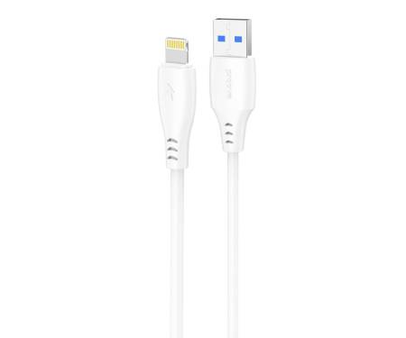 Кабель Proove Simple Silicone USB to Lightning 2.4A (1m) white