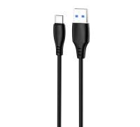Кабель Proove Simple Silicone USB to Type-C 3A (1m) black