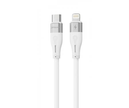 Кабель Proove Soft Silicone Type-C to Lightning 27W (1m) white
