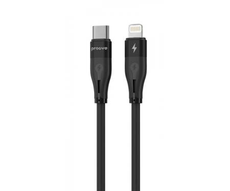 Кабель Proove Soft Silicone Type-C to Lightning 27W (1m) black