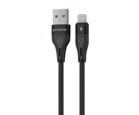 Кабель Proove Soft Silicone USB to Lightning 2.4A (1m) black