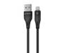 Кабель Proove Soft Silicone USB to Lightning 2.4A (1m) black