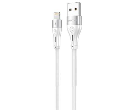 Кабель Proove Soft Silicone USB to Lightning 2.4A (2m) white
