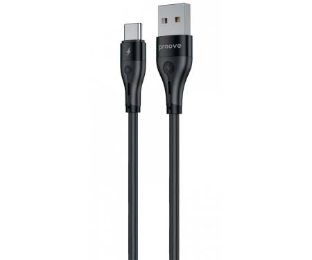 Кабель Proove Soft Silicone USB to Type-C 3A (2m) black
