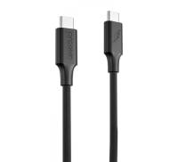 Кабель Proove Striped Silicone Type-C to Type-C 60W (1m) black