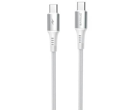 Кабель Proove WireX Type-C to Type-C 60W (1m) white