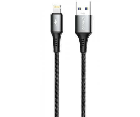 Кабель Proove WireX USB to Lightning 2.4A (1m) black