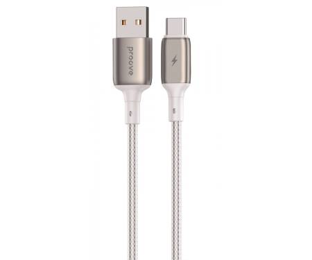 Кабель Proove Dense Metal USB to Type-C 3A (2m) white