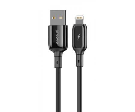 Кабель Proove Flex Metal USB to Lightning 2.4A (1m) black