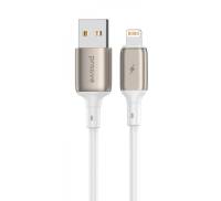 Кабель Proove Flex Metal USB to Lightning 2.4A (1m) white