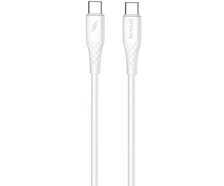 Кабель Proove GridLine Type-C to Type-C 60W (1m) white