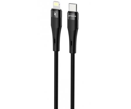 Кабель Proove Light Silicone Plus Type-C to Lightning 27W (1m) black