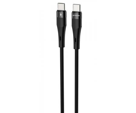 Кабель Proove Light Silicone Plus Type-C to Type-C 60W (1m) black