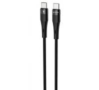 Кабель Proove Light Silicone Plus Type-C to Type-C 60W (1m) black