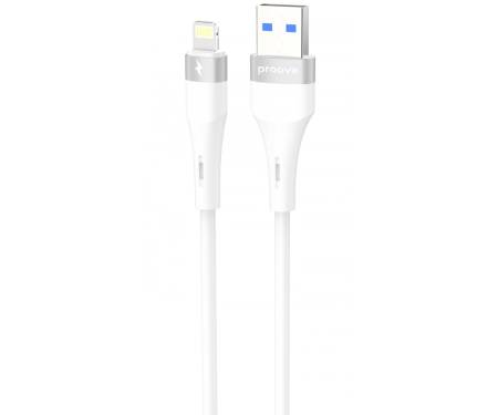 Кабель Proove Light Silicone Plus USB to Lightning 2.4A (1m) white