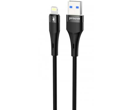 Кабель Proove Light Silicone Plus USB to Lightning 2.4A (1m) black